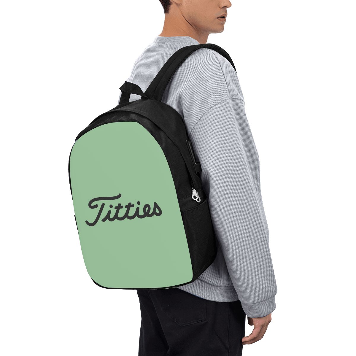 Laptop Bag - Titties Golf Ball Backpack Travel Notebook