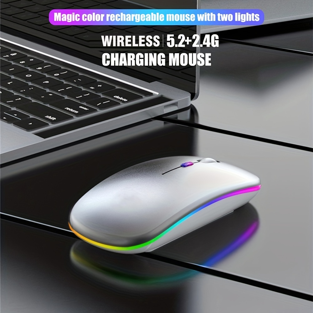 Wireless Mouse RGB Rechargeabl - Laptop Mouse review and price