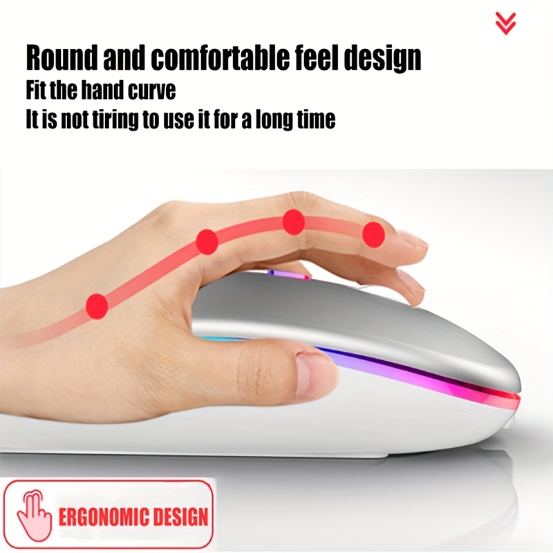 Wireless Mouse RGB Rechargeabl - Laptop Mouse review and price